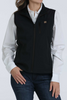 CINCH BLACK SOLID WINDPROOF VEST - LADIES VESTS  - MAV9922001