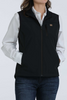 CINCH BLACK SOLID WINDPROOF VEST - LADIES VESTS  - MAV9922001