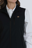 CINCH BLACK SOLID WINDPROOF VEST - LADIES VESTS  - MAV9922001