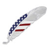 MONTANA SILVERSMITHS USA FLAG HAT FEATHER - HATS ADD-ONS  - HF4692USA