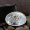 MONTANA SILVERSMITHS INITIAL S SILVER  TWO TONED - ACC BUCKLE  - 700S