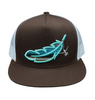 THE RANCHER BRAND FEATHERED OUTLAW BROWN TURQUOI - HATS CAP  - FEATHERED OUTLAW BROWN