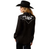 ARIAT VIVA RODEO SHIRT BLACK - LADIES SHIRT  - 10065968