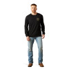 ARIAT EASY RIDER BLACK T-SHIRT - MENS TEE  - 10065891