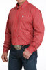 CINCH RED STRETCH DIAMOND PRINT - MENS SHIRT  - MTW1105994
