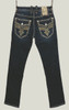 ROCK REVIVAL SAMUEL J204 DARK WASH STRAIGHT - MENS JEANS  - RP5643J204R