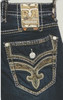 ROCK REVIVAL SAMUEL J204 DARK WASH STRAIGHT - MENS JEANS  - RP5643J204R