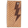 HOOEY "ZEMI" TAN BASKET WEAVE BROWN - ACCESSORIES WALLET  - RW016-TNBR