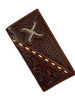 TWISTED X RODEO BASKET WEAVE BUCKSTITCH - ACCESSORIES WALLET  - XWH1R