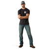 ARIAT FREEDOM FLAG CHARCOAL - MENS TEE COR - 10025209