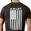 ARIAT FREEDOM FLAG CHARCOAL - MENS TEE COR - 10025209