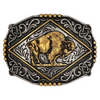 ATTITUDE BY MONTANA SILVERSMITHS MAJESETIC VALOR BUFFALO - ACC BUCKLE  - A1036P