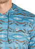 ROCK & ROLL AZTEC MESH HOODIE TURQUOISE - MEN SWEATER  - BM94T07697