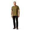 ARIAT ROPER SEAL MILITARY HEATHER - MENS TEE  - 10065888