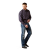 ARIAT NAVY WRINKLE FREE BRIGGS PRINT - MENS SHIRT  - 10065808