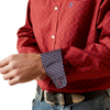 ARIAT RED WRINKLE FREE BRUNO PRINT - MENS SHIRT  - 10065807