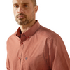 ARIAT RUST RED WARREN FITTED PRINT - MENS SHIRT  - 10065965