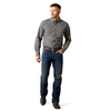 ARIAT NAVY WICK FITTED PRINT - MENS SHIRT  - 10065876
