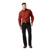 ARIAT WREN DARK RED CLASSIC PRINT - MENS SHIRT  - 10065792