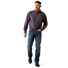 ARIAT WRINKLE FREE BRENDAN BLUE - MENS SHIRT  - 10065805