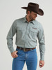 WRANGLER LOGO SNAP PEACOCK PRINT - MENS SHIRT  - 112369449