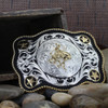 MONTANA SILVERSMITHS SCALLOPED SHERIDAN BRONC RIDER - ACC BUCKLE  - 61360-422