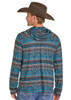 PANHANDLE SLIM SOUTHWESTERN TEAL HOODIE - MENS HOODIE  - BM94T07693