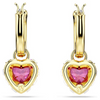 SWAROVSKI CHROMA HOOP DROP HEART RED - ACCESSORIES JEWELRY EARRINGS - 5689647
