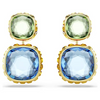 SWAROVSKI CHROMA MULTICOLORED GOLD-TONE - ACCESSORIES JEWELRY EARRINGS - 5721610