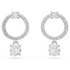 SWAROVSKI CONSTEELLA HOOP WHITE RHODIUM - ACCESSORIES JEWELRY EARRINGS - 5633835