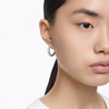 SWAROVSKI DEXTERA HOOP MEDIUM WHITE - ACCESSORIES JEWELRY EARRINGS - 5689690