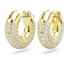 SWAROVSKI DEXTERA HOOP GOLD TONE WHITE - ACCESSORIES JEWELRY EARRINGS - 5689685