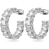 SWAROVSKI MATRIX HOOP OCTAGON WHITE - ACCESSORIES JEWELRY EARRINGS - 5689681