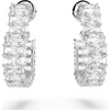 SWAROVSKI MATRIX HOOP HEART WHITE - ACCESSORIES JEWELRY EARRINGS - 5689693