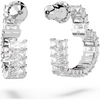SWAROVSKI MATRIX HOOP HEART WHITE - ACCESSORIES JEWELRY EARRINGS - 5689693