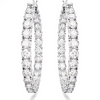SWAROVSKI MATRIX HOOP ROUND CUT WHITE - ACCESSORIES JEWELRY EARRINGS - 5689692
