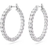 SWAROVSKI MATRIX HOOP ROUND CUT WHITE - ACCESSORIES JEWELRY EARRINGS - 5689692