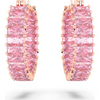 SWAROVSKI MATRIX HOOP BAGUETTE PINK - ACCESSORIES JEWELRY EARRINGS - 5689697