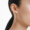 SWAROVSKI MATRIX STUD CRYSTAL PEARL - ACCESSORIES JEWELRY EARRINGS - 5701604