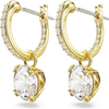 SWAROVSKI STILLA DROP ROUND GOLD-TONE - ACCESSORIES JEWELRY EARRINGS - 5689686
