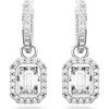 SWAROVSKI UNA DROP OCTAGON WHITE - ACCESSORIES JEWELRY EARRINGS - 5689684