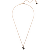 SWAROVSKI SWAN PENDANT BLACK ROSE GOLD - ACCESSORIES JEWELRY NECKLACE - 5678046