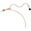 SWAROVSKI SWAN PENDANT BLACK ROSE GOLD - ACCESSORIES JEWELRY NECKLACE - 5678046