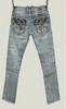 ROCK REVIVAL ERIDANUS STRAIGHT LIGHT WASH - MENS JEANS  - RP5667A202R