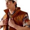 ARIAT TEAM LOGO INSULATED CHESTNUT - MEN VESTS  - 10046718