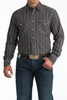 CINCH PRINT MODERN BLACK STRIPE - MENS SHIRT  - MTW1303097