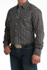 CINCH PRINT MODERN BLACK STRIPE - MENS SHIRT  - MTW1303097