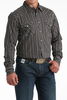 CINCH PRINT MODERN BLACK STRIPE - MENS SHIRT  - MTW1303097