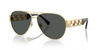 VERSACE AVIATOR GOLD DARK GREY - SUNGLASS VERSACE  - 2289100287