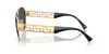 VERSACE AVIATOR GOLD DARK GREY - SUNGLASS VERSACE  - 2289100287